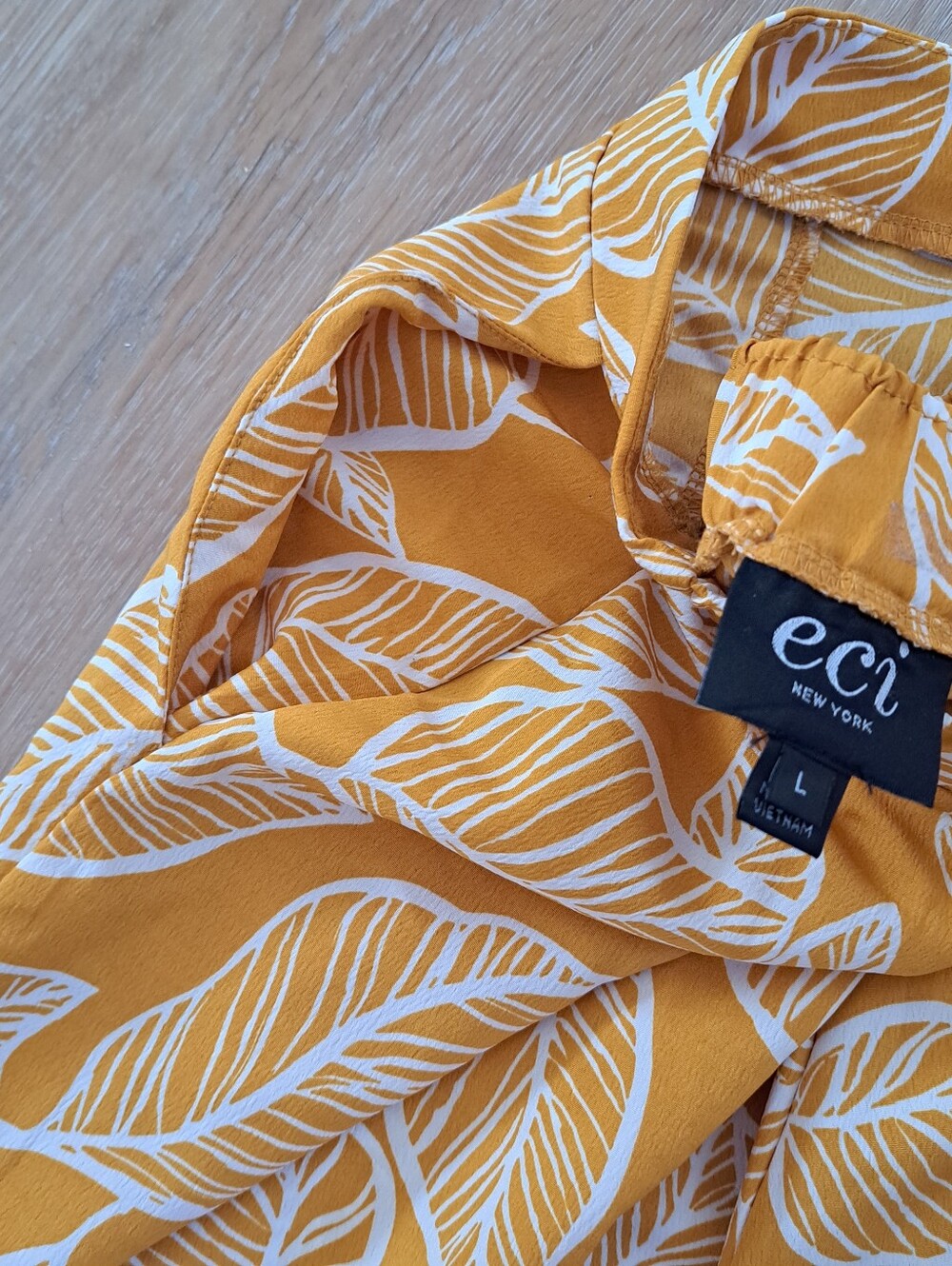 Yellow Wide Leg Yellow Palazzo Pants Flower - Picture 3 of 3